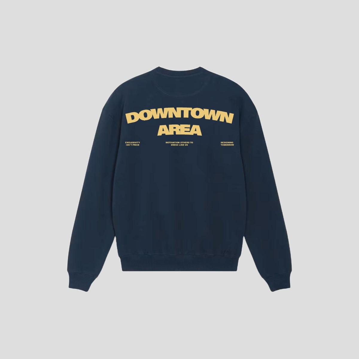 BLUE "DOWNTOWN AREA" CREWNECK
