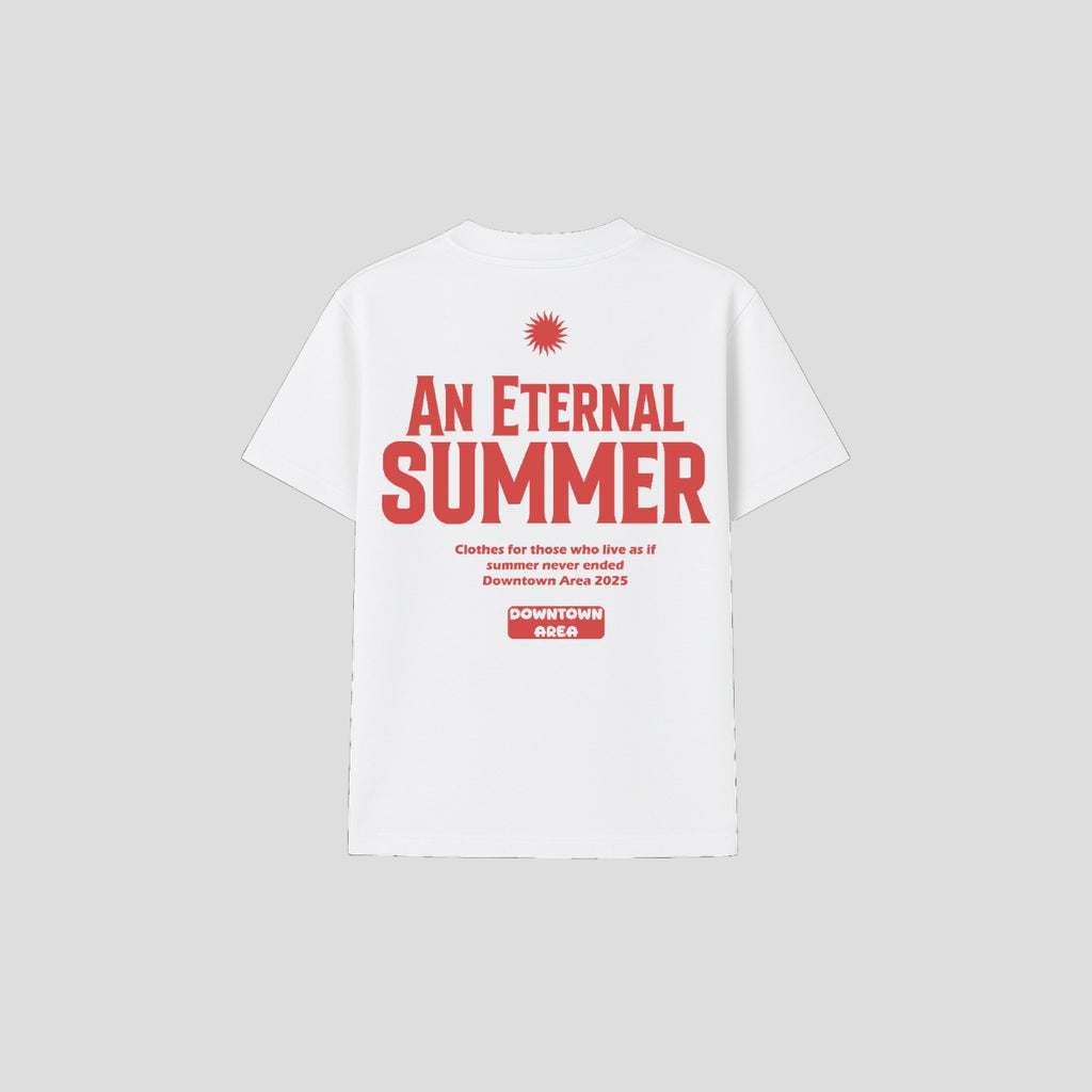 WHITE "AN ETERNAL SUMMER" T-SHIRT