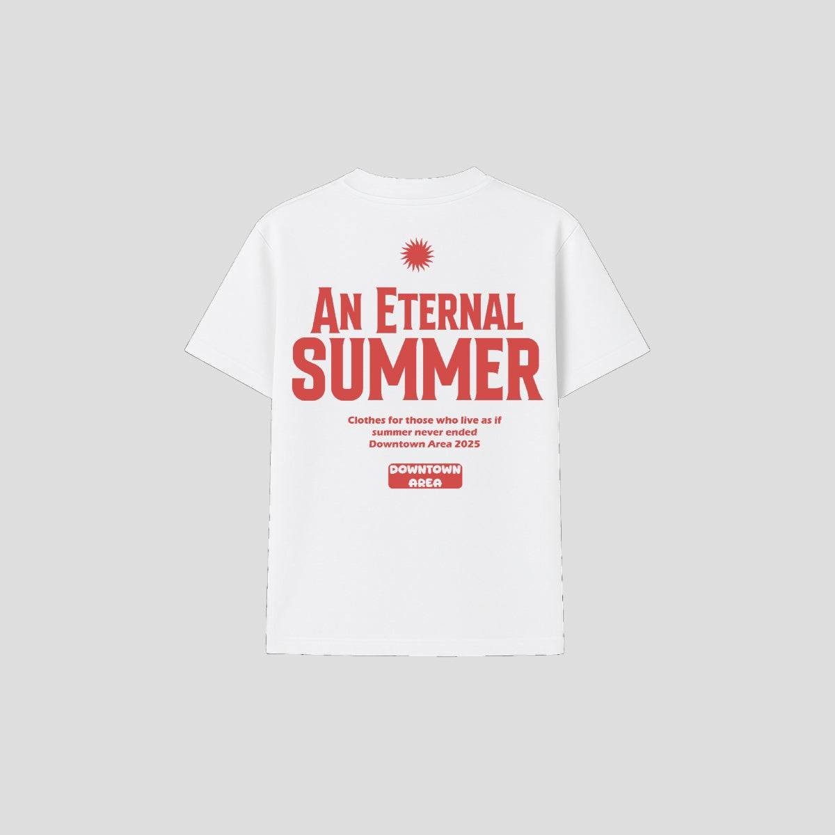 WHITE "AN ETERNAL SUMMER" T-SHIRT