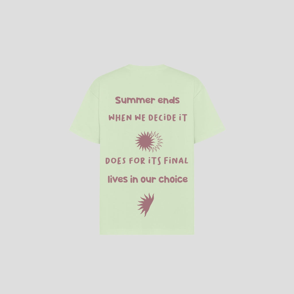 GREEN "SUMMER ENDS" T-SHIRT