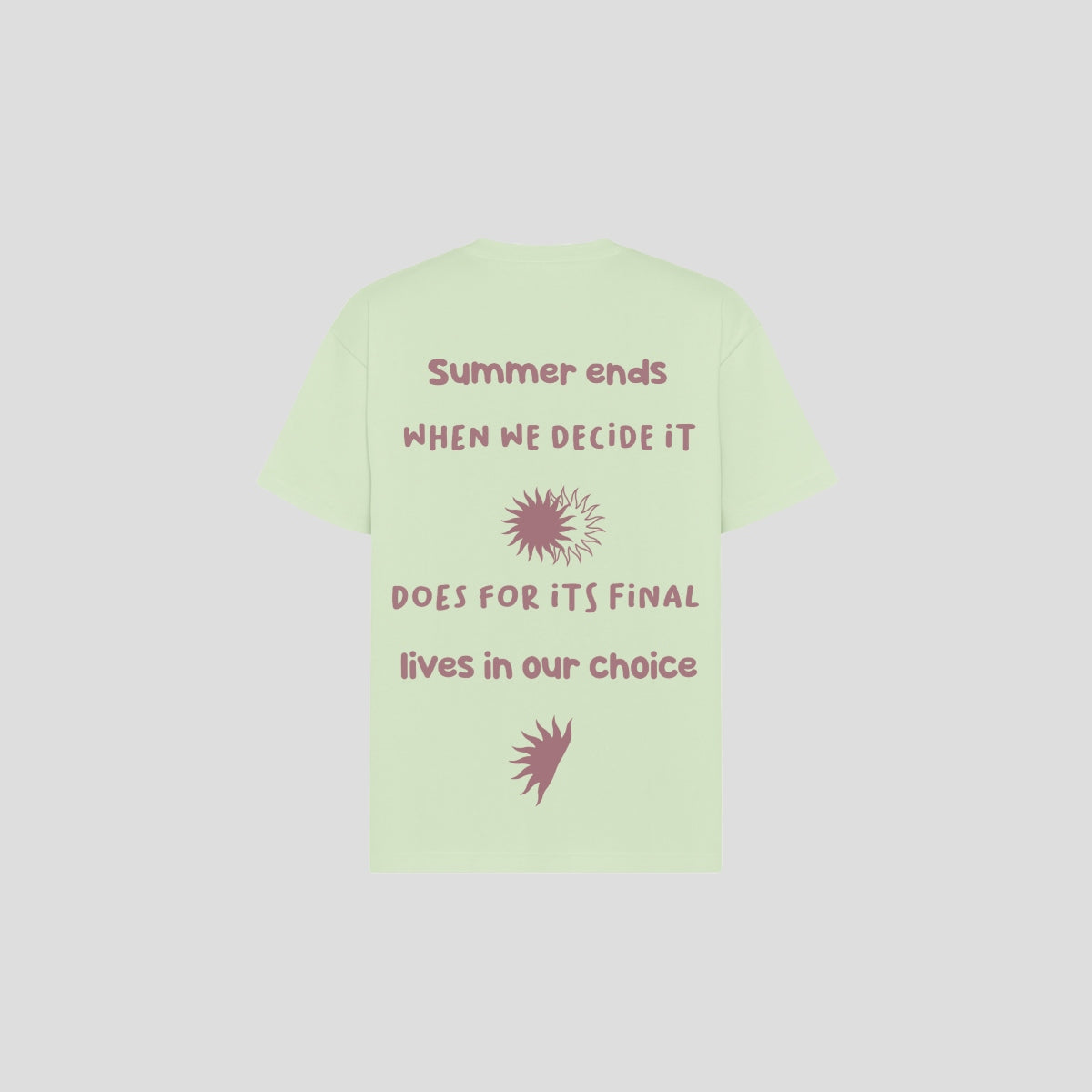GREEN "SUMMER ENDS" T-SHIRT