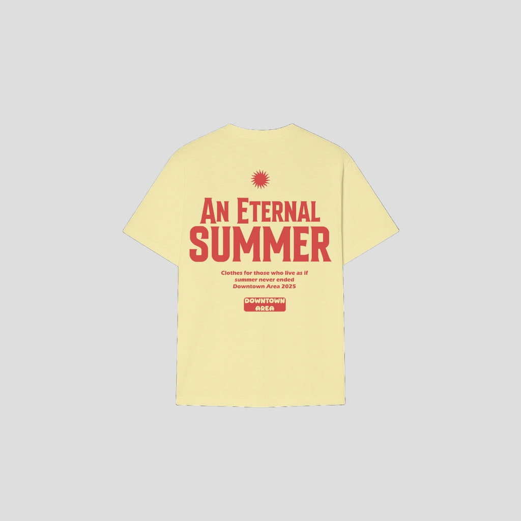 BEIGE "AN ETERNAL SUMMER" T-SHIRT