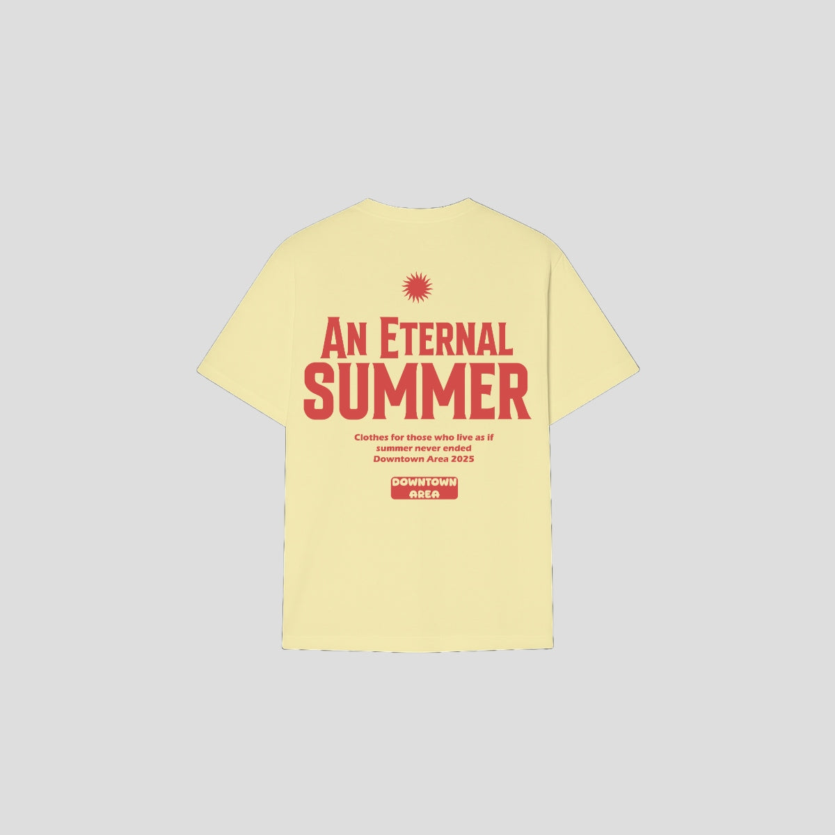 BEIGE "AN ETERNAL SUMMER" T-SHIRT