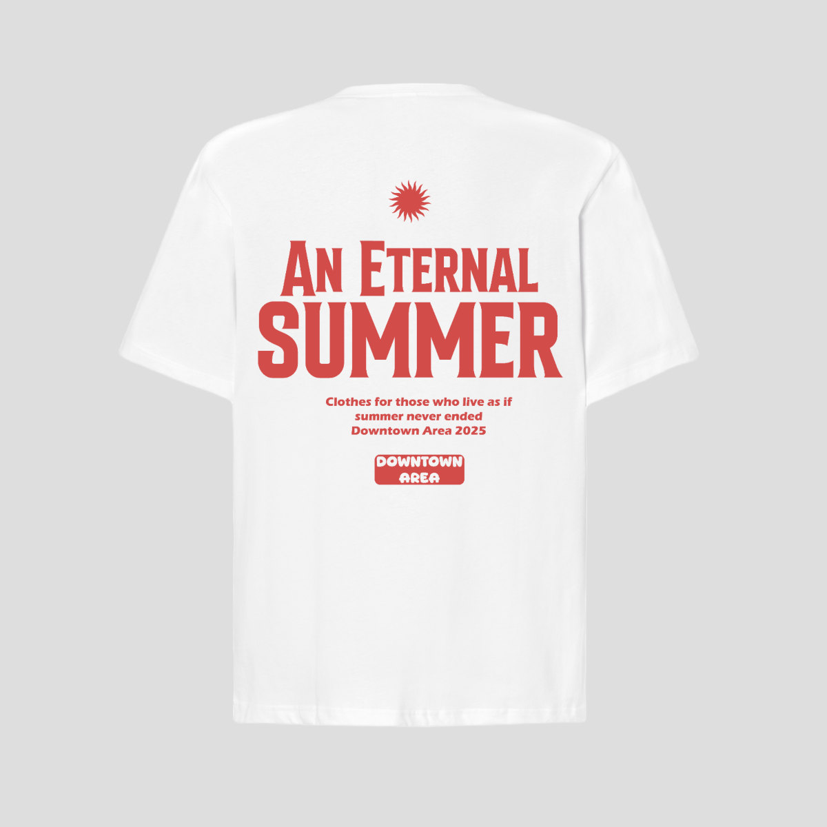 WHITE "AN ETERNAL SUMMER" T-SHIRT