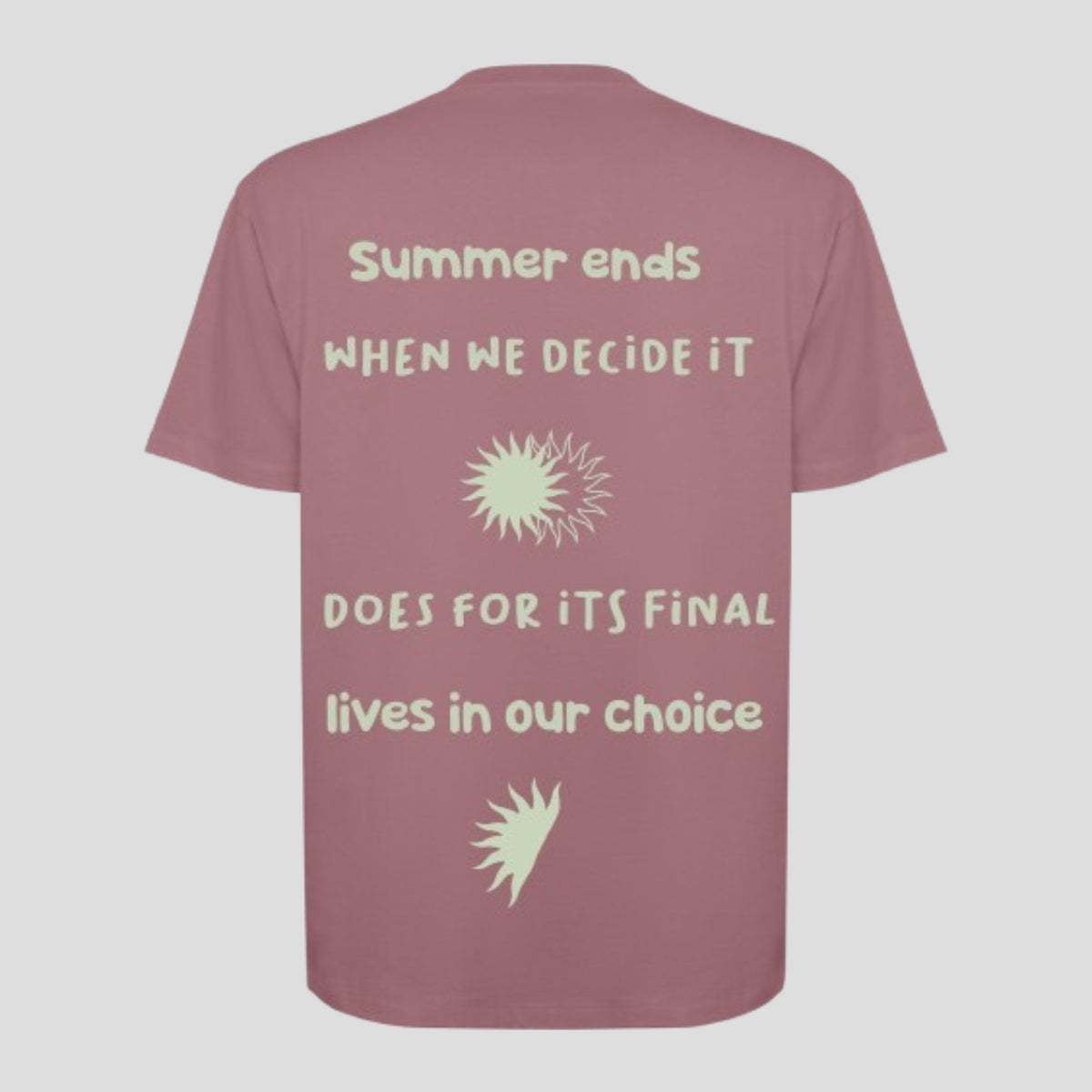 RED "SUMMER ENDS" T-SHIRT