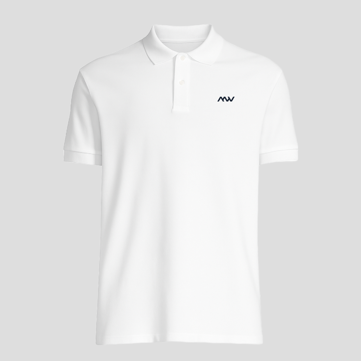 WHITE SHORT-SLEEVED POLO SHIRT