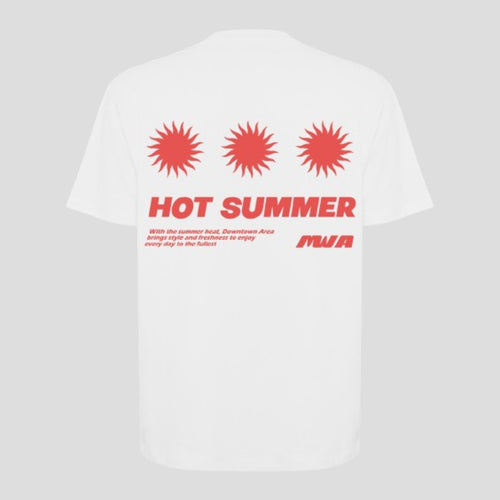 WHITE "HOT SUMMER" T-SHIRT