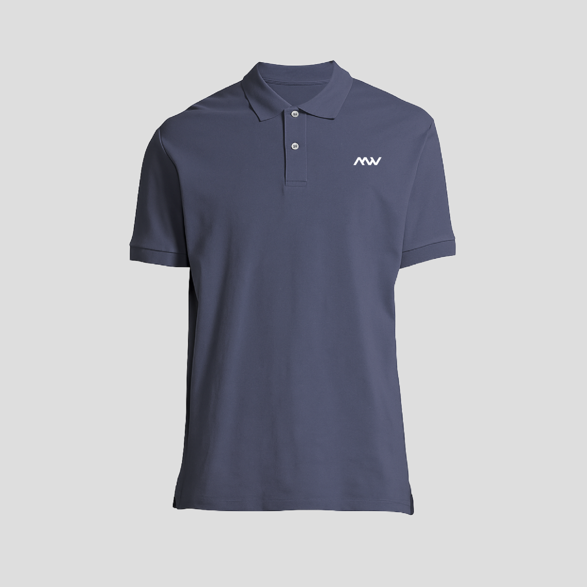 DENIM SHORT-SLEEVED POLO SHIRT