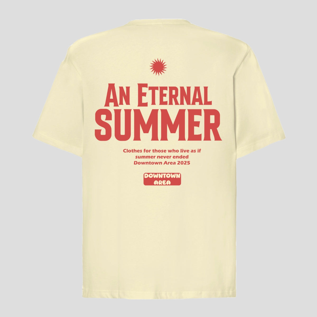 BEIGE "AN ETERNAL SUMMER" T-SHIRT