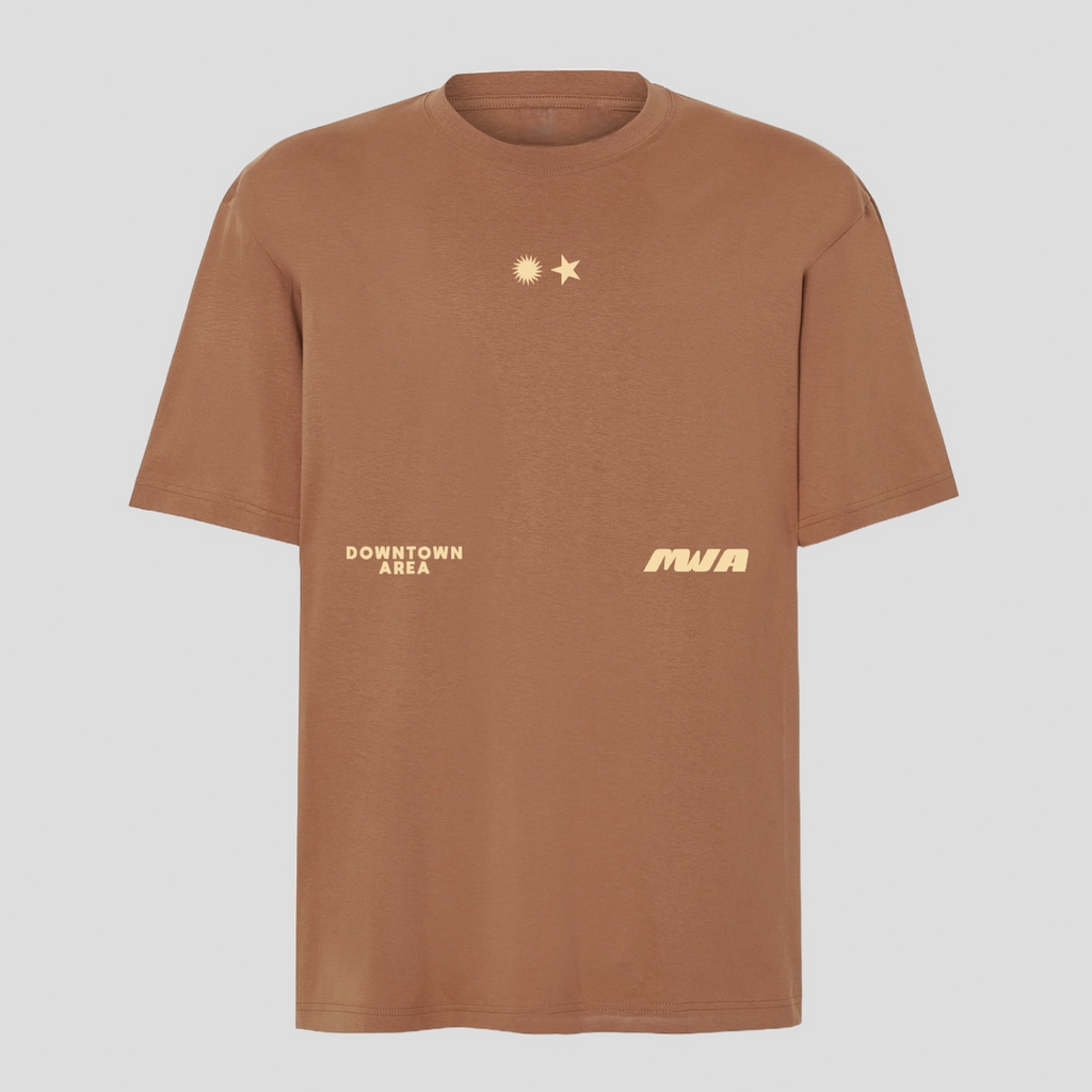 RED "BEACH AND PARTY" T-SHIRT