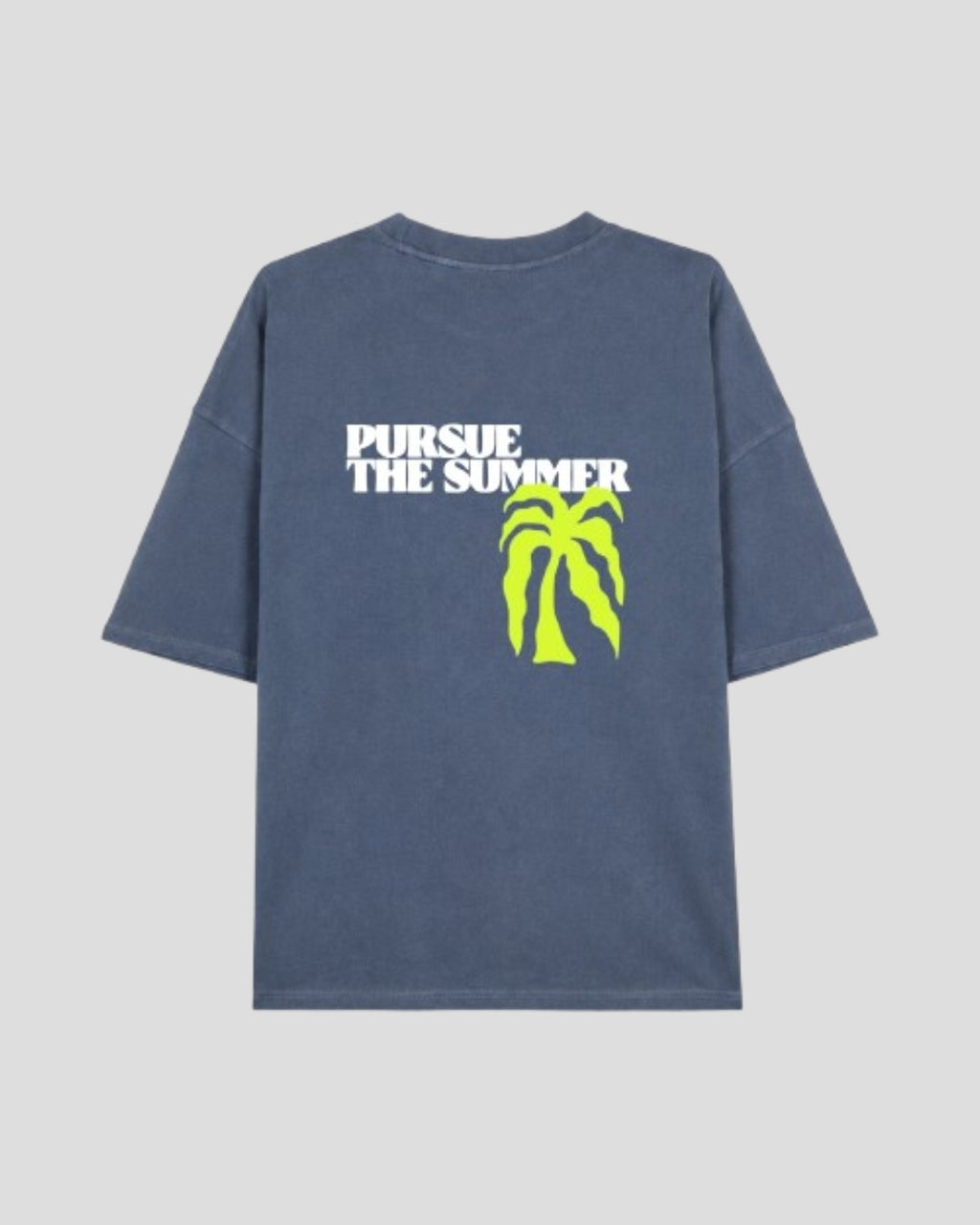 BLUE "PALMERA" T-SHIRT