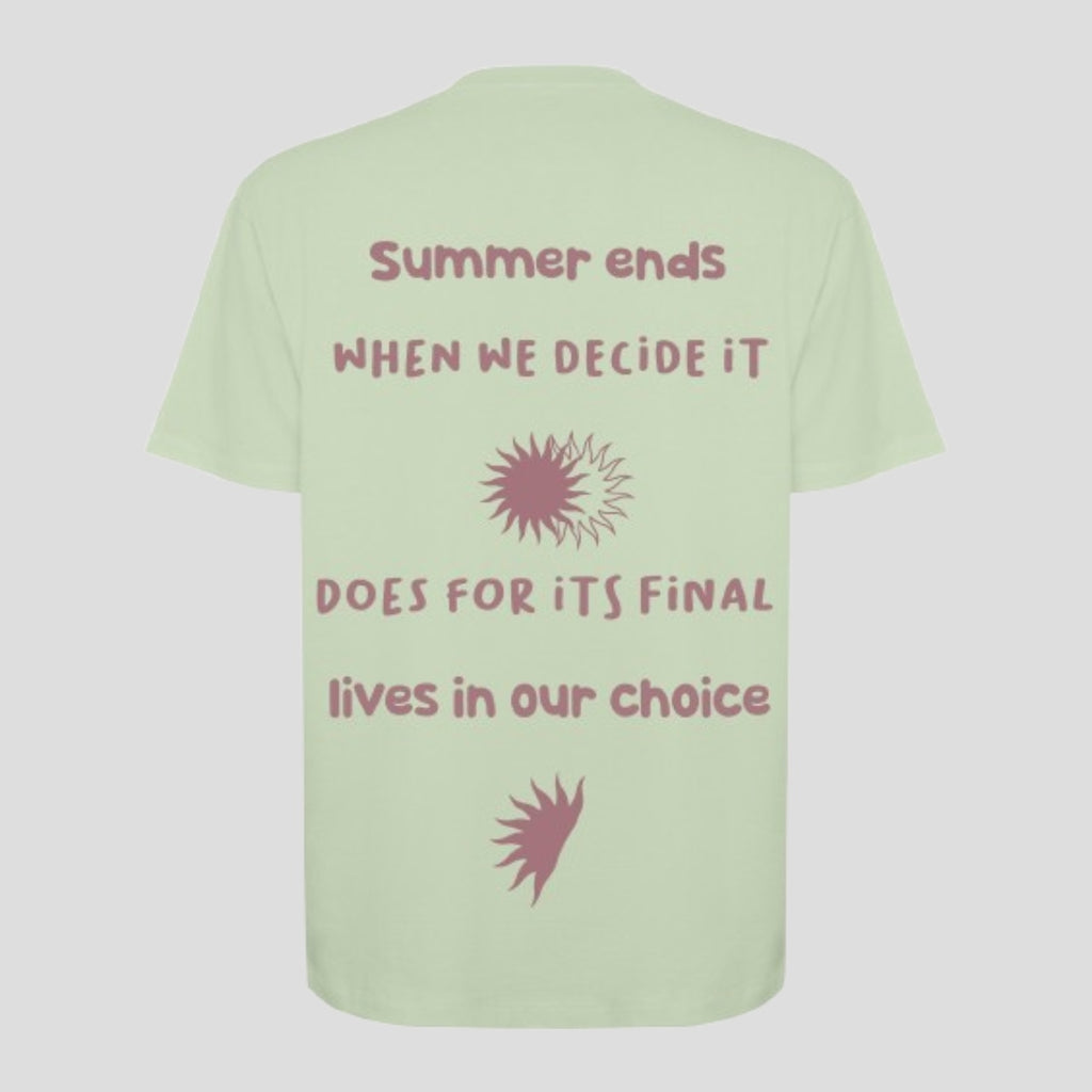 GREEN "SUMMER ENDS" T-SHIRT