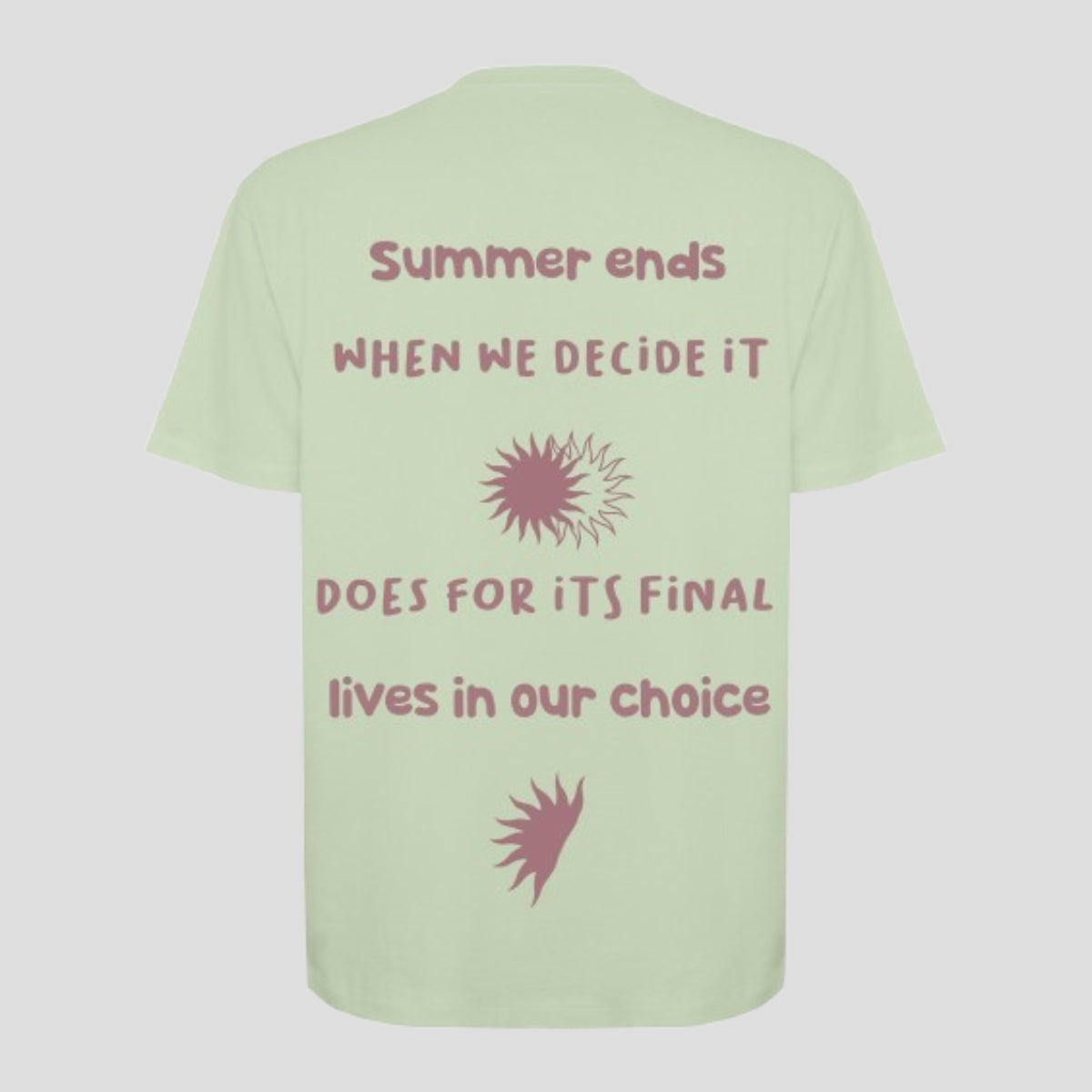 GREEN "SUMMER ENDS" T-SHIRT