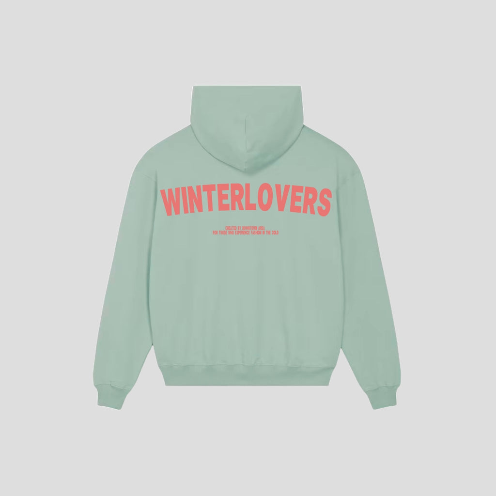GREEN "WINTERLOVERS" HOODIE