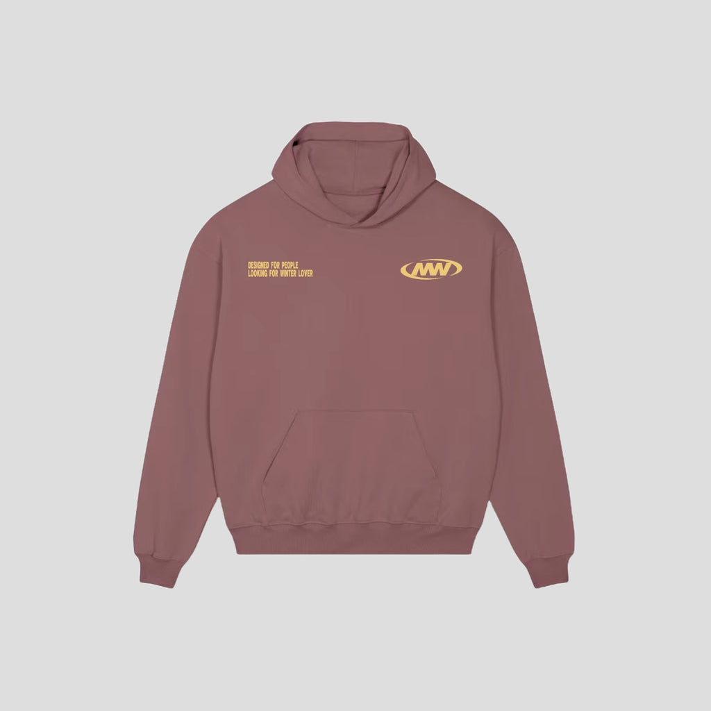 RED "WINTERLOVERS" HOODIE