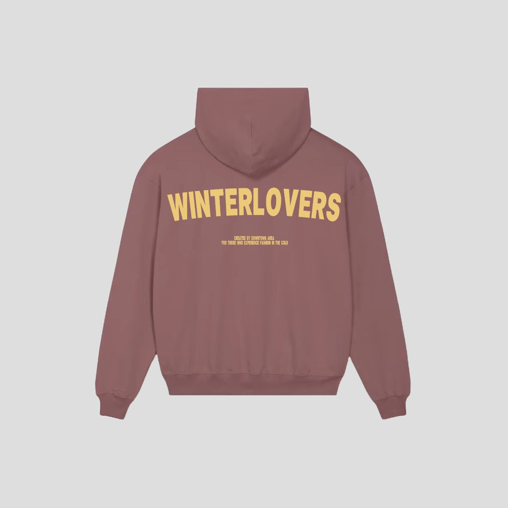 RED "WINTERLOVERS" HOODIE