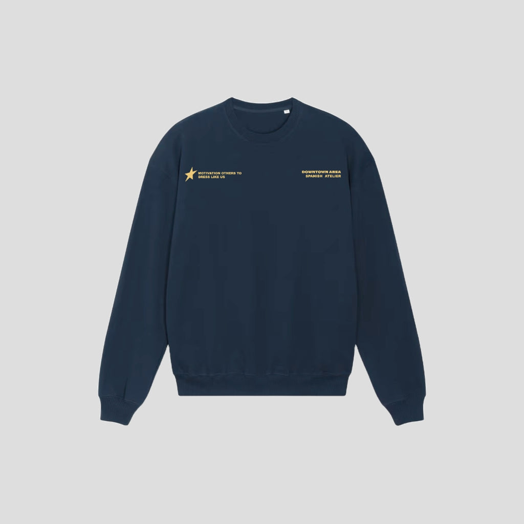 BLUE "DOWNTOWN AREA" CREWNECK