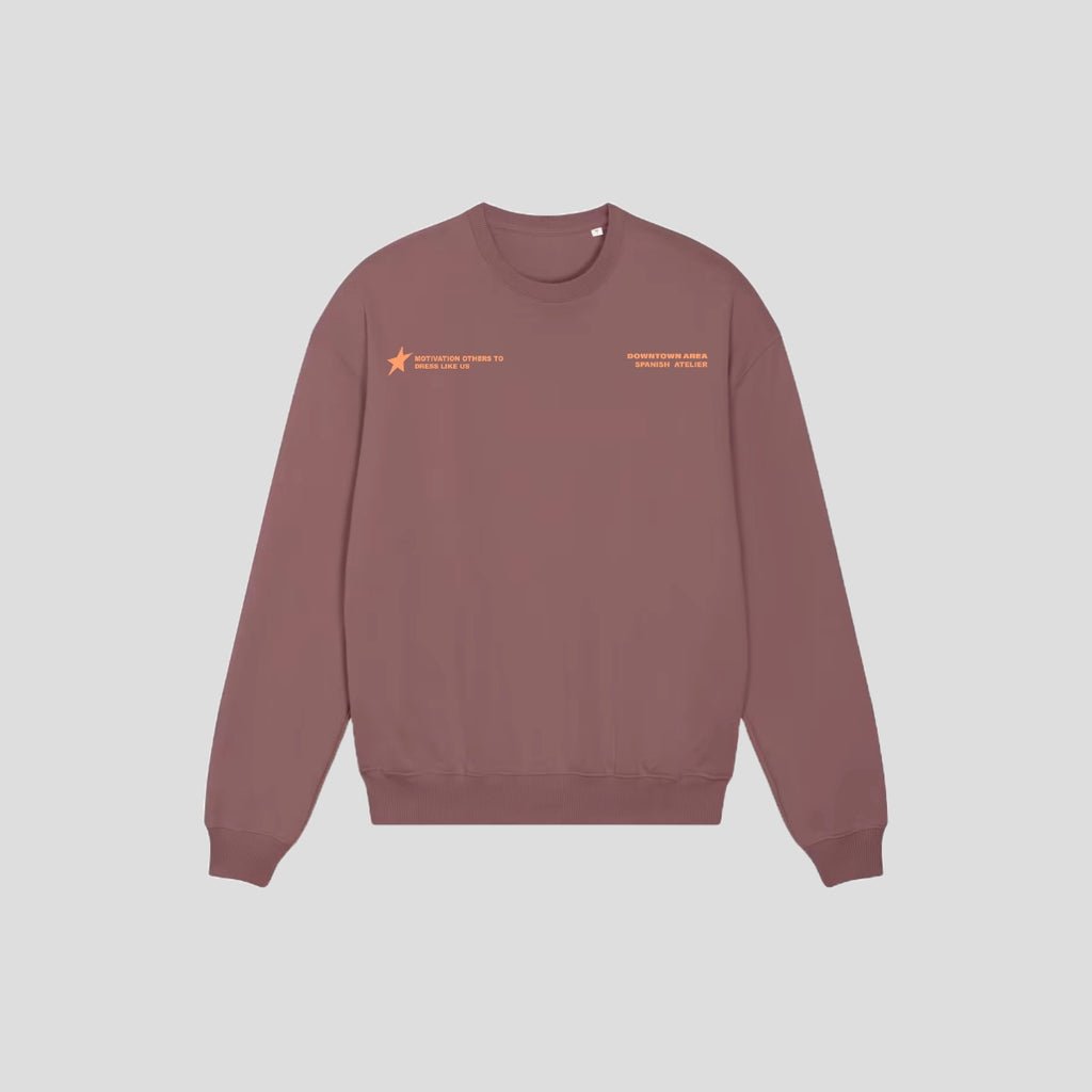 RED "DOWNTOWN AREA" CREWNECK