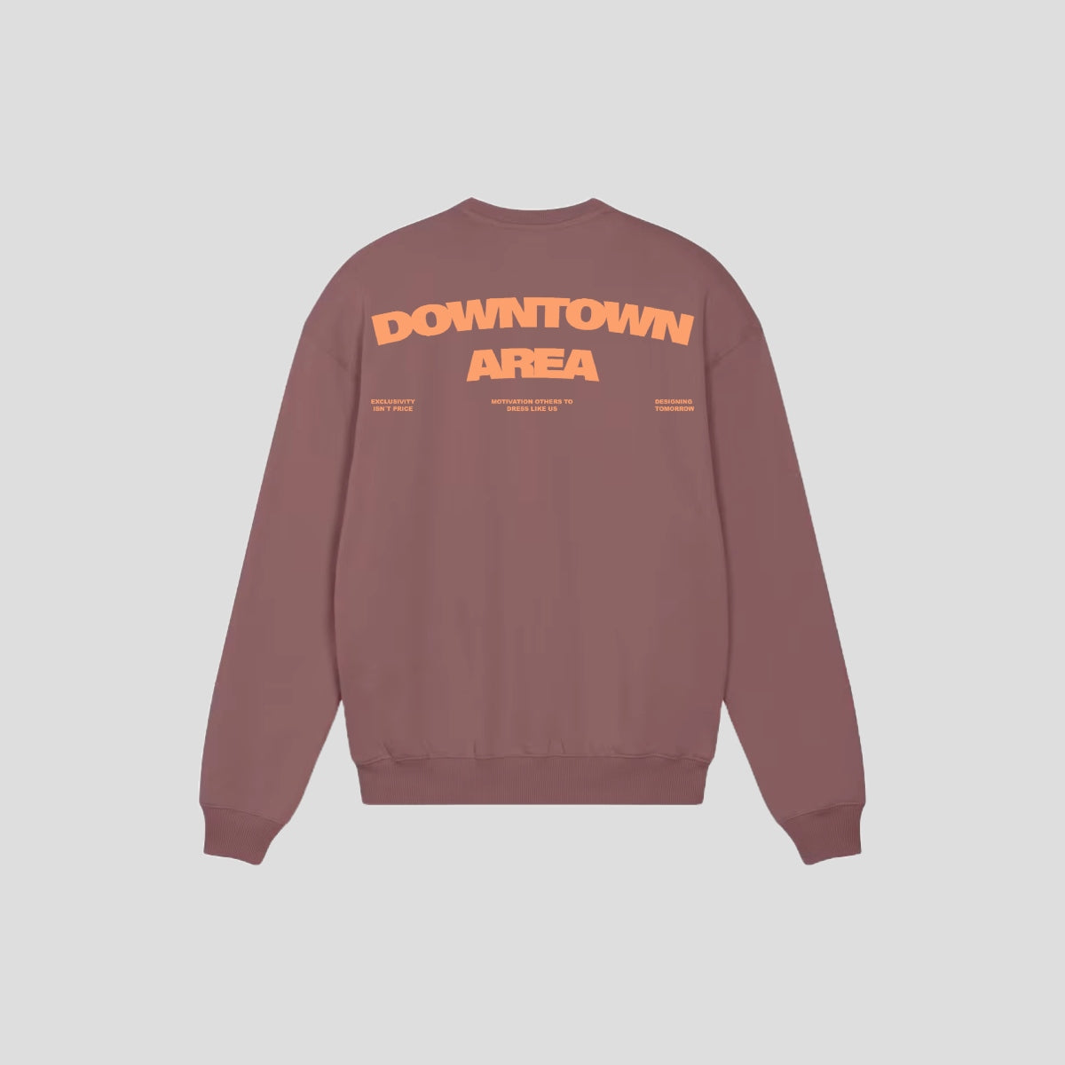 RED "DOWNTOWN AREA" CREWNECK