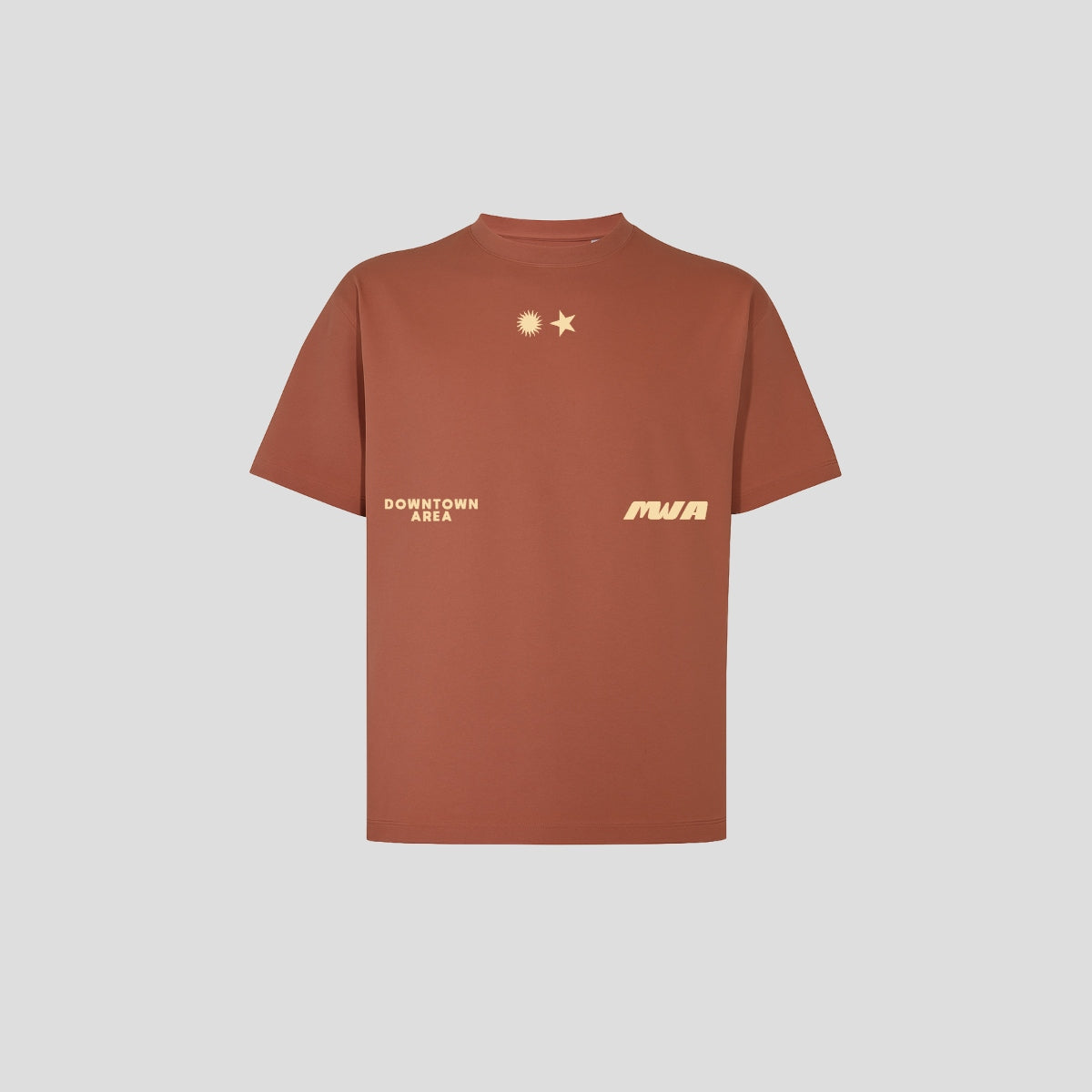 RED "BEACH AND PARTY" T-SHIRT