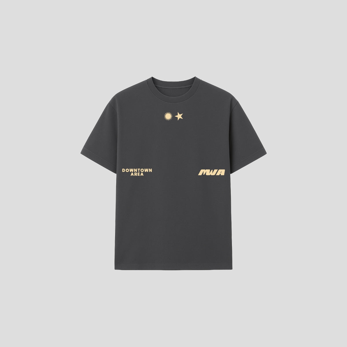 GREY "BEACH AND PARTY" T-SHIRT