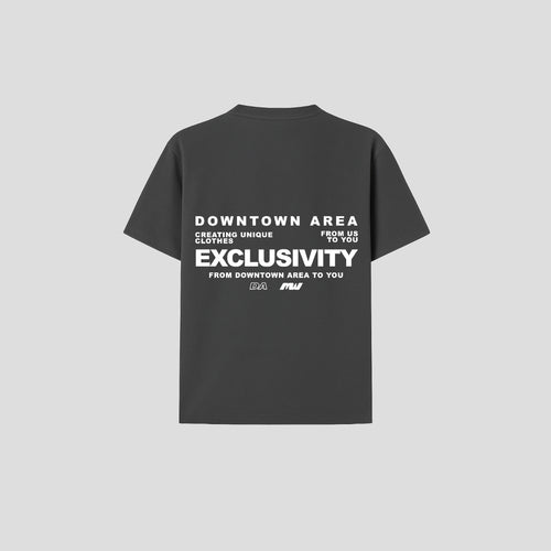 GREY "EXCLUSIVITY" T-SHIRT