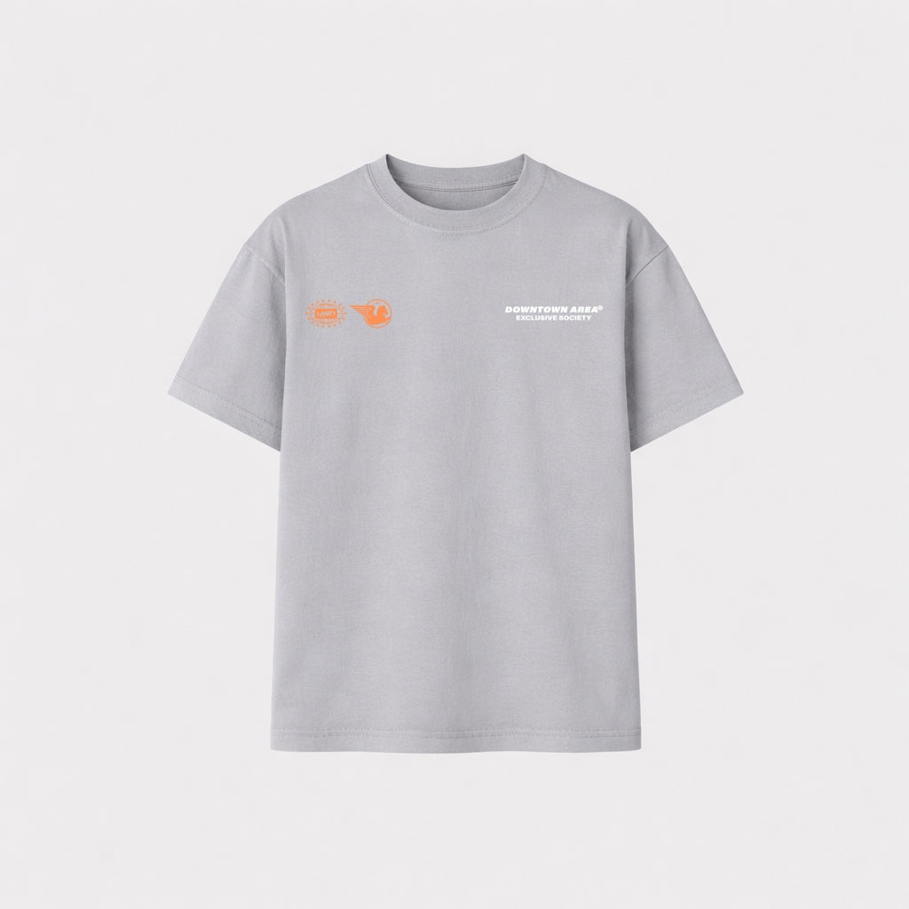 GREY "EXCLUSIVE SOCIETY 1.1" T-SHIRT