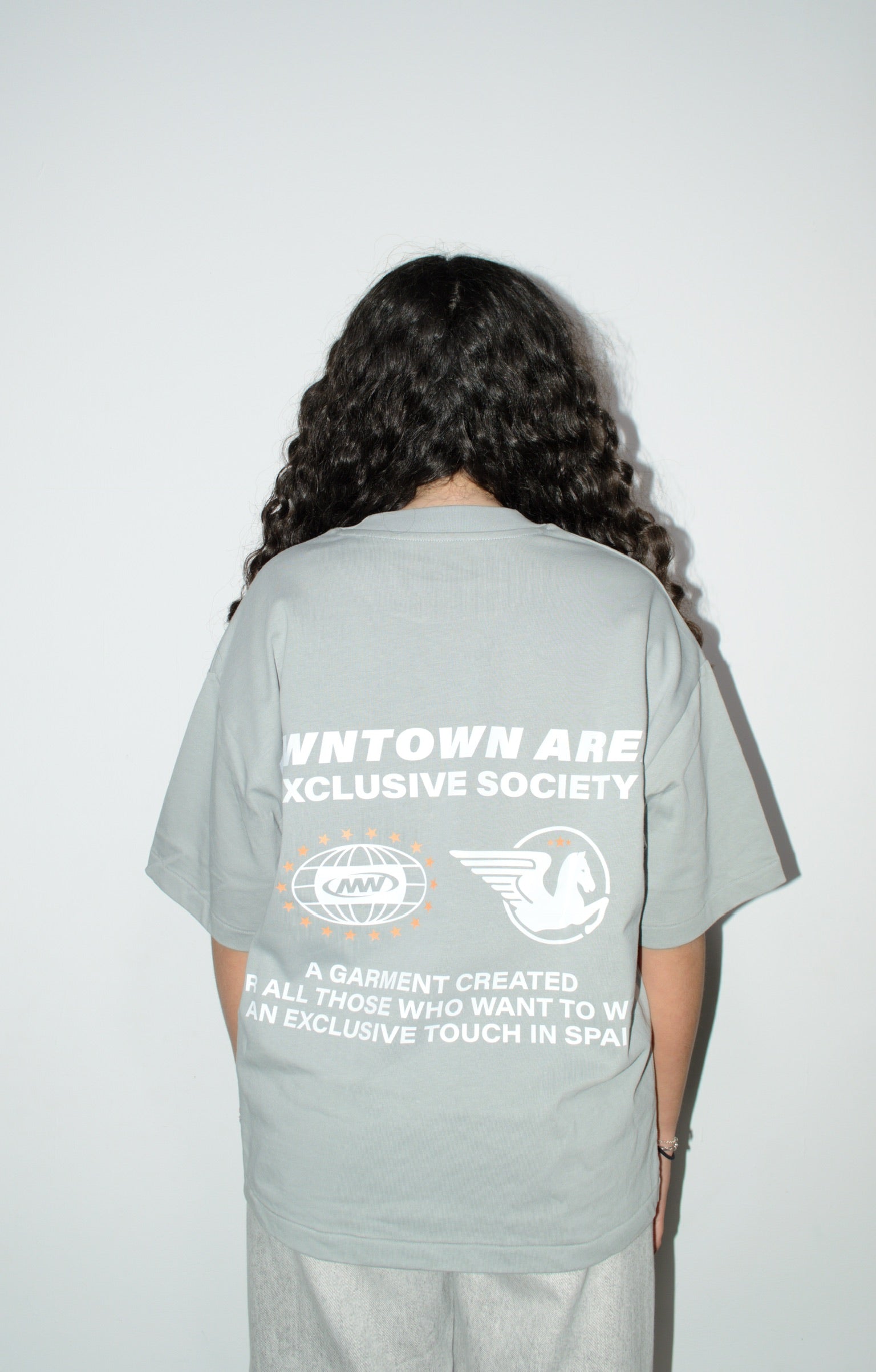 GREY "EXCLUSIVE SOCIETY 1.1" T-SHIRT