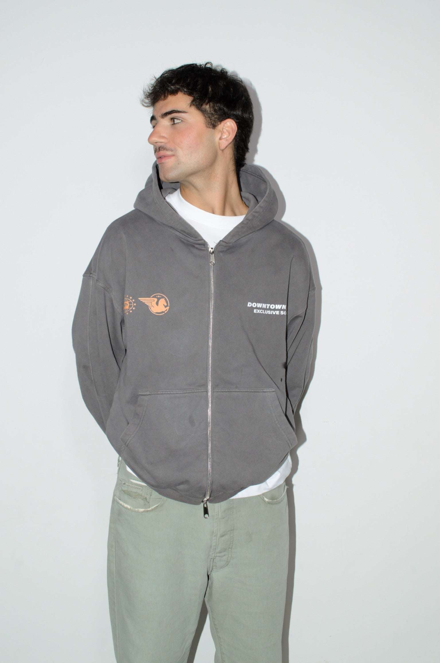 GREY "EXCLUSIVE SOCIETY 1.1" FULLZIP