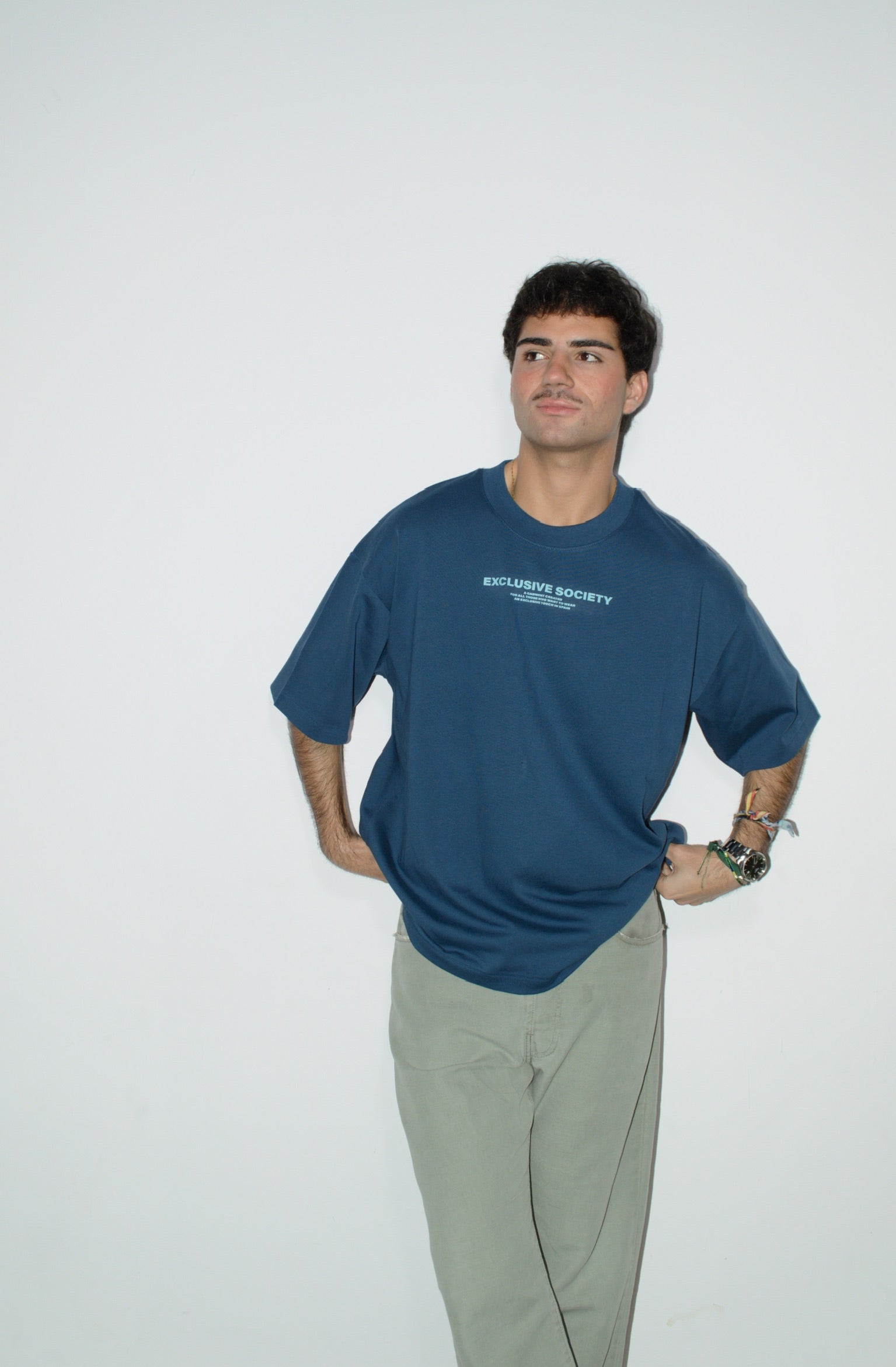 BLUE "EXCLUSIVE SOCIETY 2.1" T-SHIRT