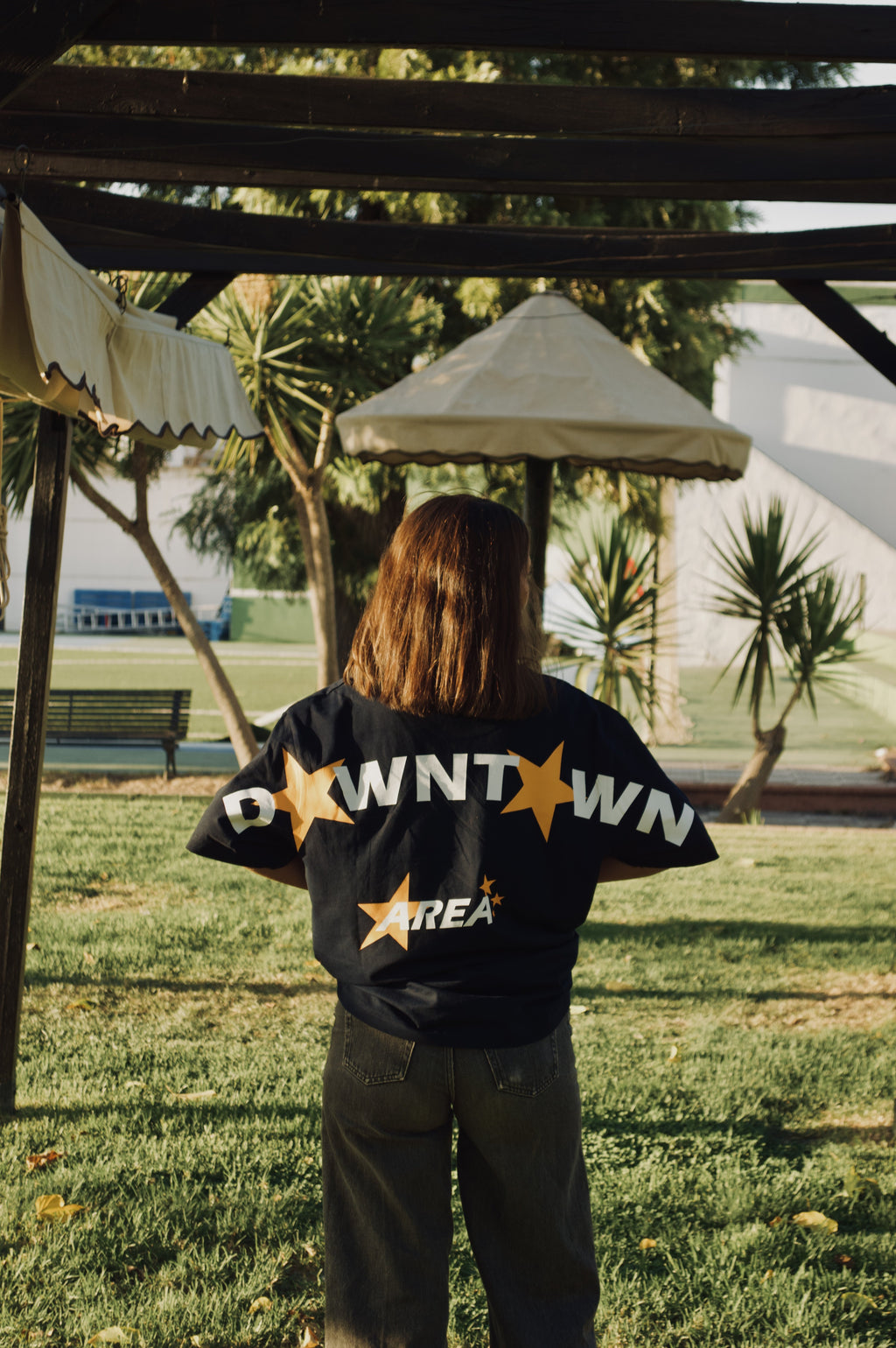 BLUE "DOWNTOWN AREA" T-SHIRT