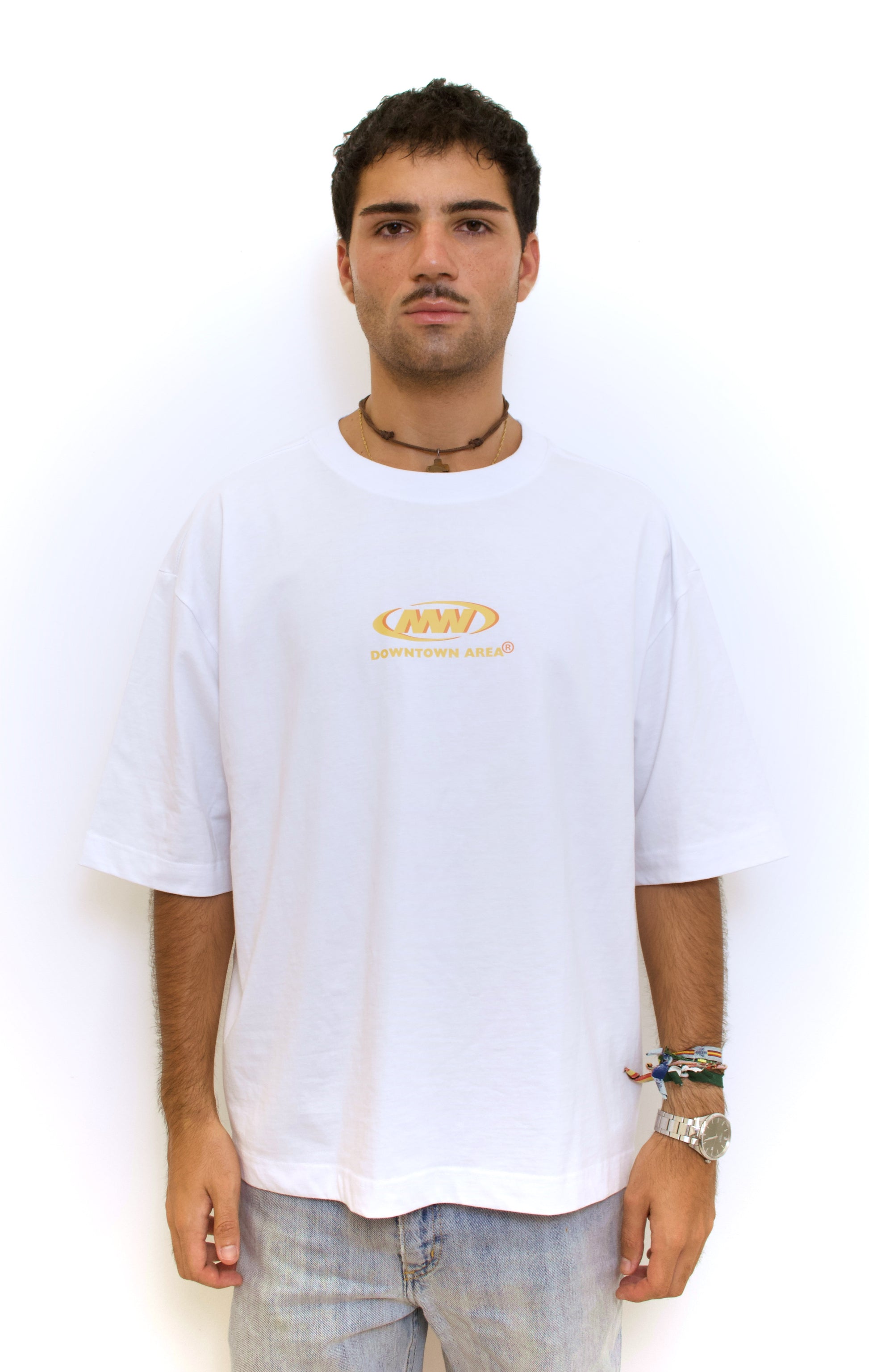 WHITE "SOL" T-SHIRT