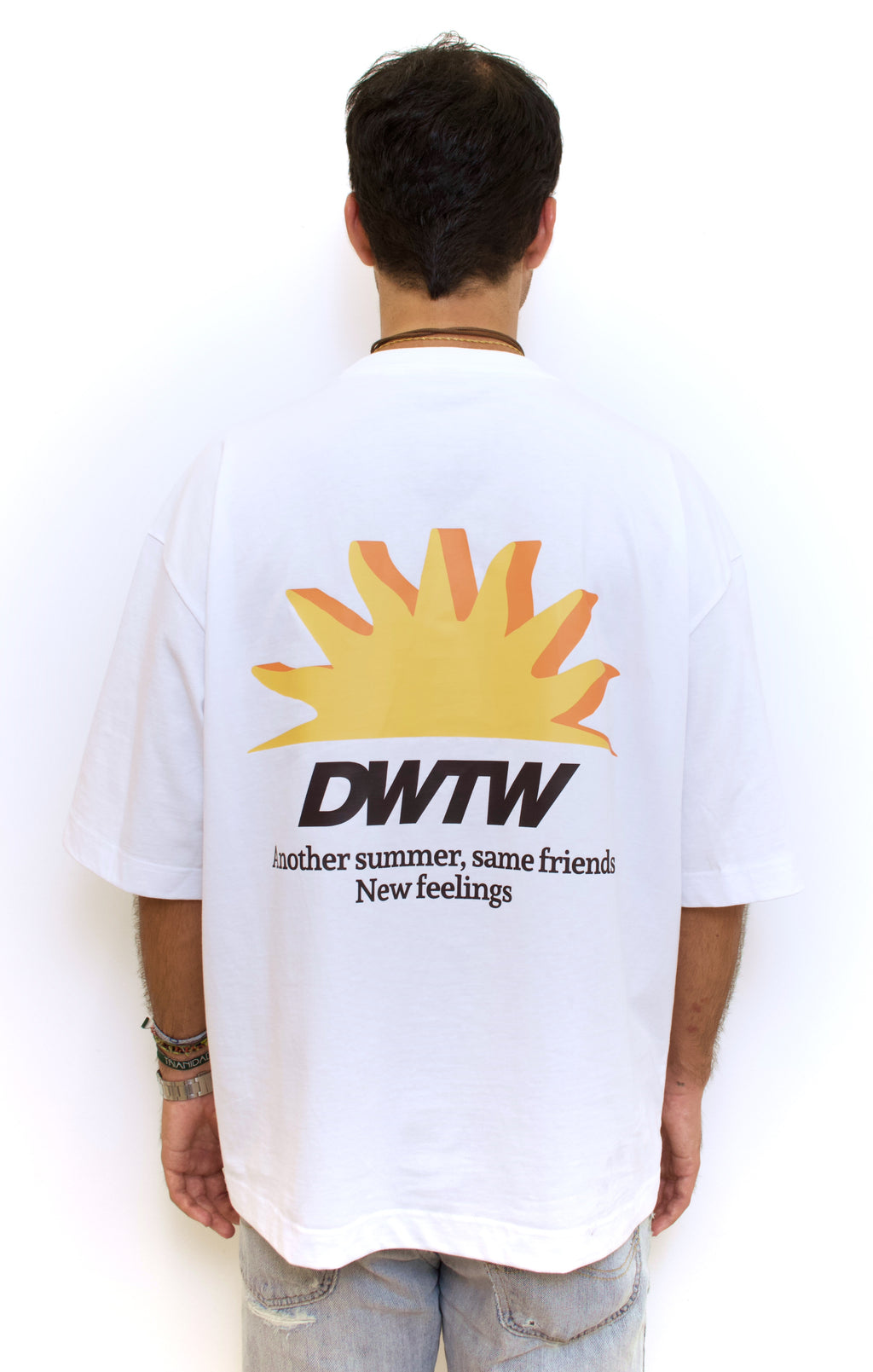WHITE "SOL" T-SHIRT