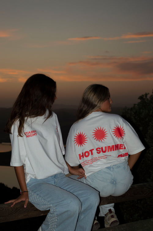 WHITE "HOT SUMMER" T-SHIRT