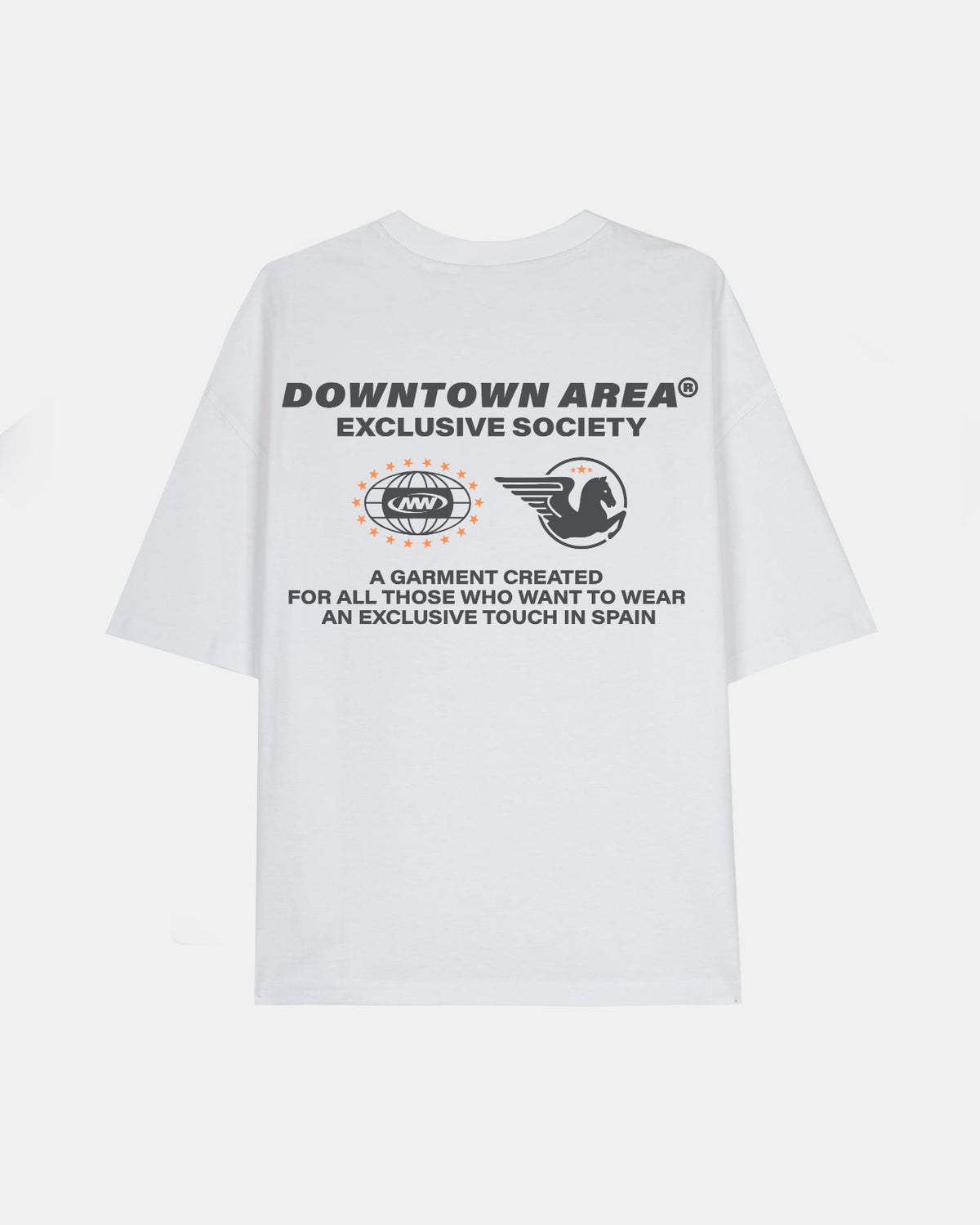 WHITE "EXCLUSIVE SOCIETY 1.1" T-SHIRT