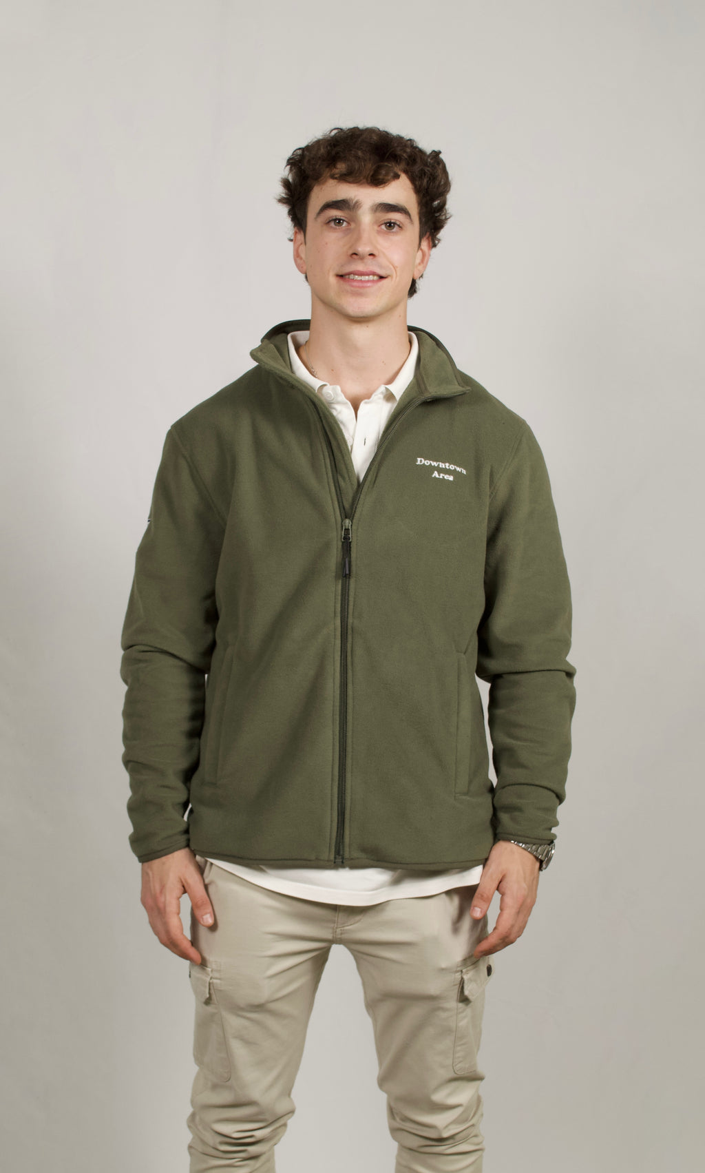 GREEN FLEECE JACKET