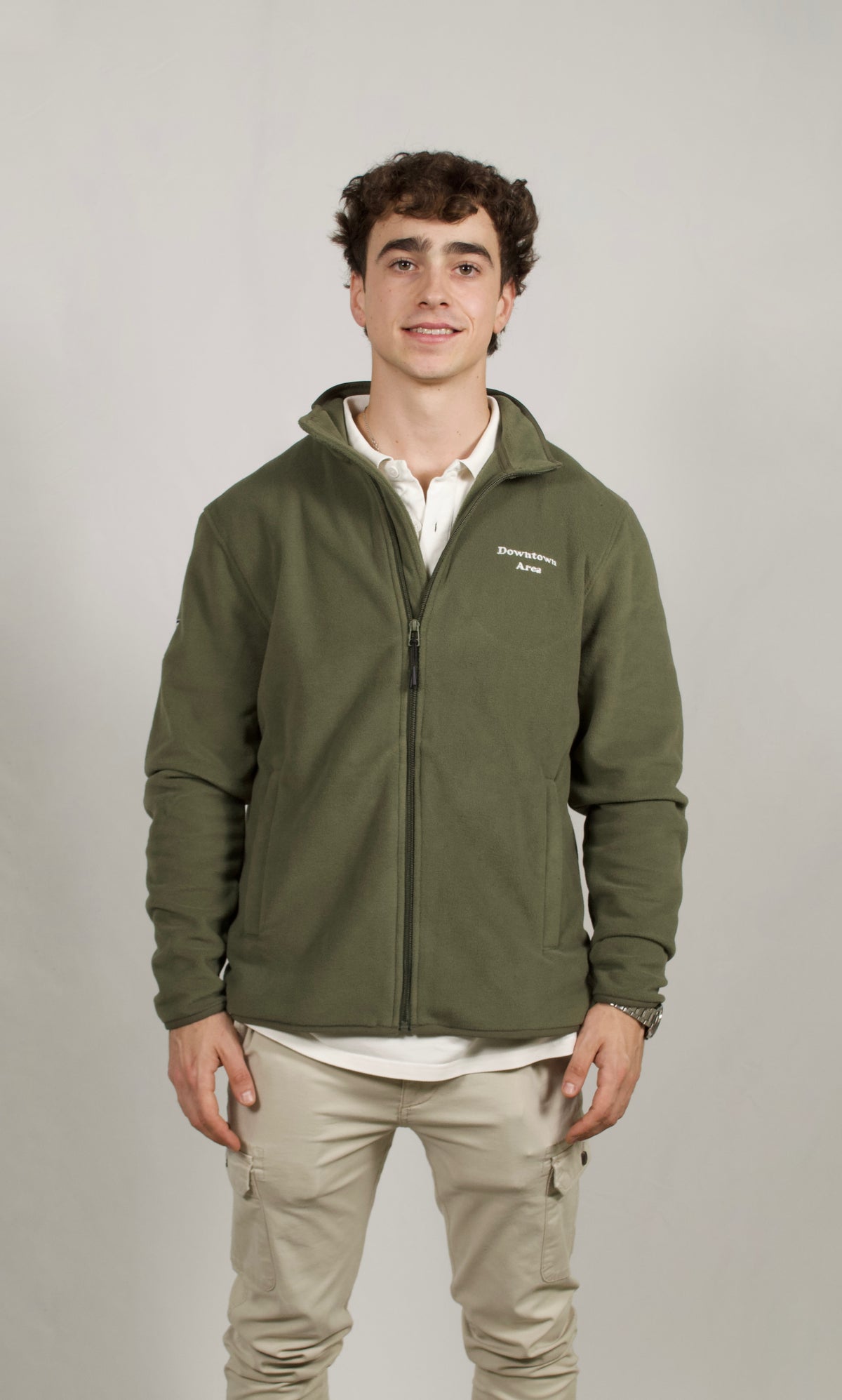 GREEN FLEECE JACKET